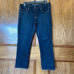 American Eagle Outfitters Straight Leg Jeans 14 short